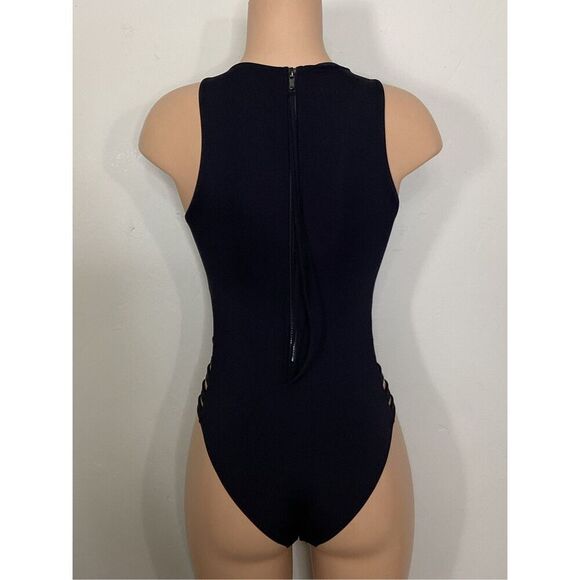 New. Seafolly black strappy swimsuit. US Size 8. Retails $149 - Picture 5 of 12